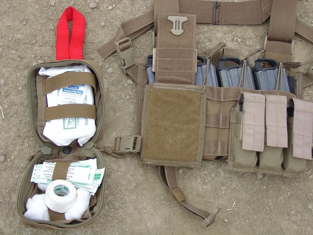 ATS Low Profile Chest Rig, Medical Pouch, & Triple M4 Shingle